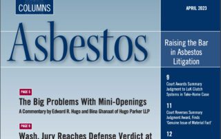 A poster with headline Asbestos