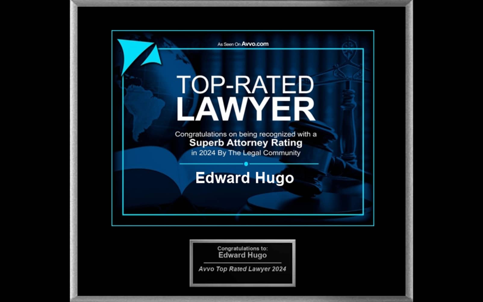 Edward Hugo, Top-Rated Lawyer 2024.